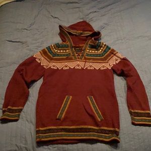 Hand made wool hoodie